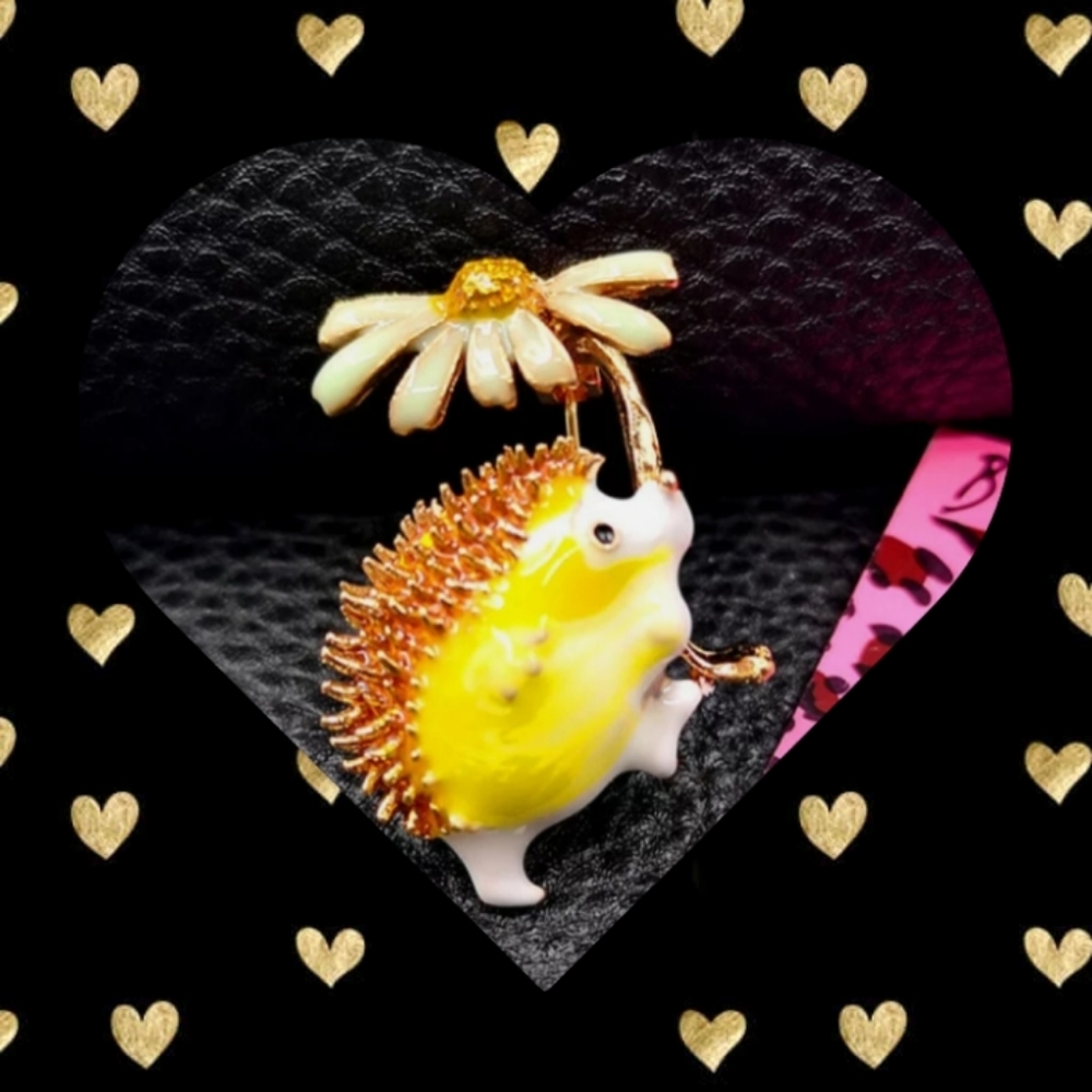 Betsey Johnson Hedgehog Brooch